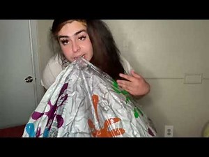 blowing up 48” clear splash pattern beach ball