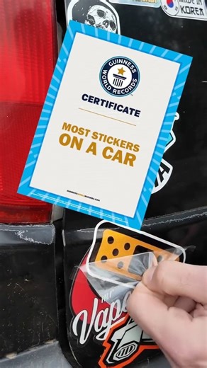 World Record Atos on Instagram: "Day 7 of putting a sticker on my Atos Put your logo/image on our car to help us break the World Record of the most stickers on a car - LINK IN BIO . Special thanks to @ryo_silentecho for sending us his stickers . Comment what sticker you want to put on the Atos!"