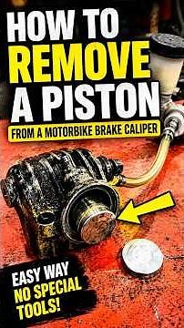 How to Remove a Stuck Brake Caliper Piston the Easy Way! 🔧🏍️