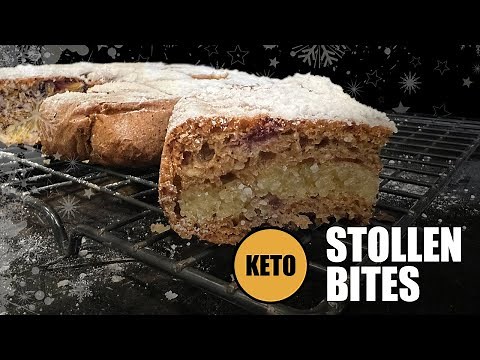 Keto Christmas Stollen Bites Recipe | Low Carb Spiced Fruit Bread with Marzipan