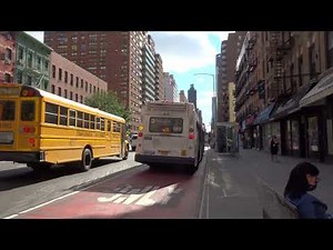 NYC Bus: South Ferry bound LFS Artic Gen-3 5901 M15 at 72 St/2 Av