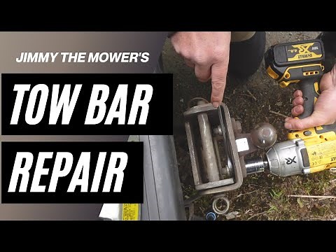 How to fit / change a tow bar towing ball using M16 bolts 24mm spanner tutorial
