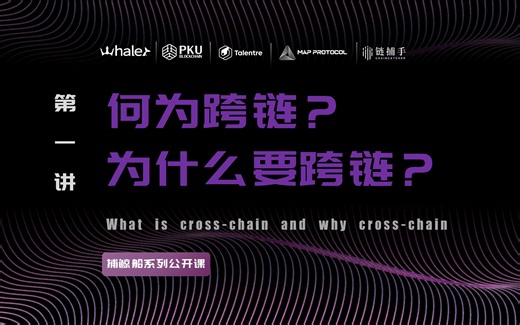 跨链公开课第1讲《何为跨链？为什么要跨链？》