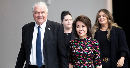 Video shows man accosting Nevada Gov. Steve Sisolak, threatening to hang him