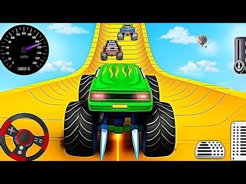 Monster Truck Extreme Stunts & Big Jumps Gameplay | Crazy Monster Truck Game