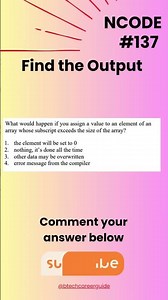 NCODE #137 | Find the Error| Comment your Answer Below | #coding #ncodeseries #ncode #coding #code