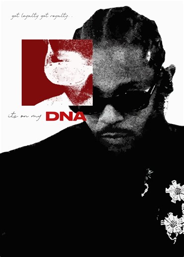 'Kendrick Lamar DNA Poster' Poster, picture, metal print, paint by W P A P | Displate