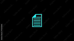 Animated to do list icon designed in flat icon style, business