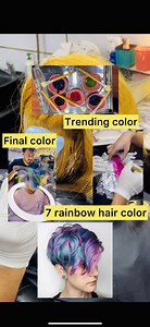 8.4K views · 182 reactions | ৭ কালার একটা চুলে করতে গিয়ে কি হলো...