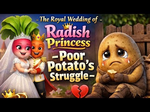 The Royal Wedding of Radish Princess – Poor Potato’s Struggle | Emotional 3D Cartoon Story