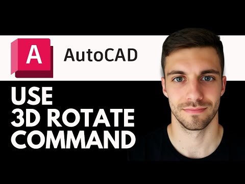 AutoCAD – How to Use the 3D ROTATE Command 2026 (Quick AutoCAD Tutorial)