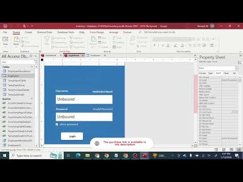 How to Create a Secure Login Form in MS Access | POS & Billing Software (VBA)