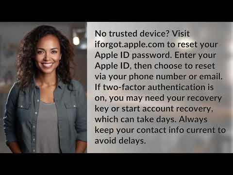 How Do I Reset My Apple ID Password Without a Trusted Device?