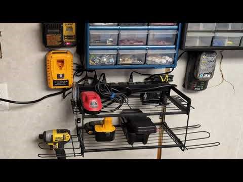CCCEI Garage Tool Storage Rack with Charging Station Review