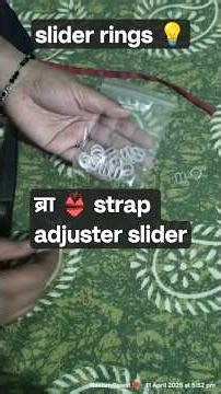 slider rings | Bra Strap Adjuster Slider #youtubeshorts