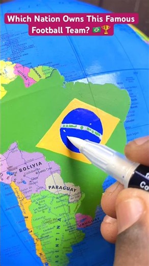 Which Nation Owns This Famous Football Team? 🇧🇷🏆#countryflags