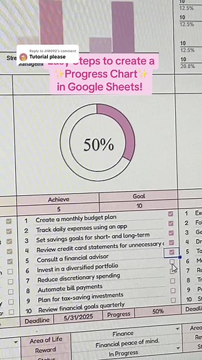 Create a Progress Chart in Google Sheets: Easy Steps