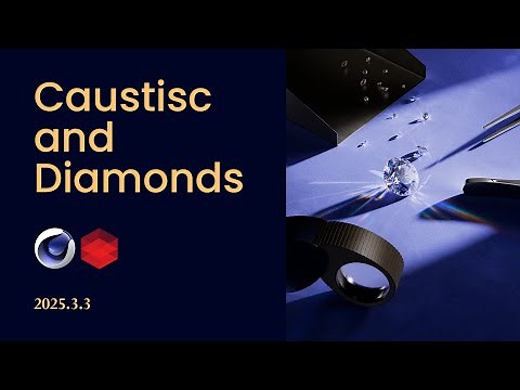 NEW CAUSTICS AND DIAMONDS CINEMA 4D REDSHIFT