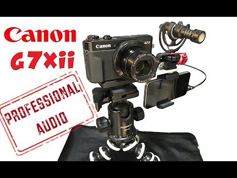 CANON G7Xii EASY EXTERNAL MIC HACK! (Demo & Setup!)