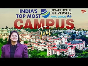 Uttaranchal University Campus Tour | India's Top Most University | TeluguOne