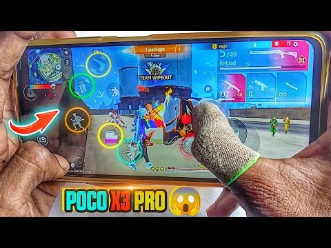 POCO X3 PRO - SOLO VS SQUAD FREE FIRE (HANDCAM) 📲 GAMEPLAY 