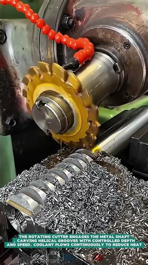 Milling Helical Gear Teeth on a Metal Shaft – Satisfying Jobs and Machinery in the World