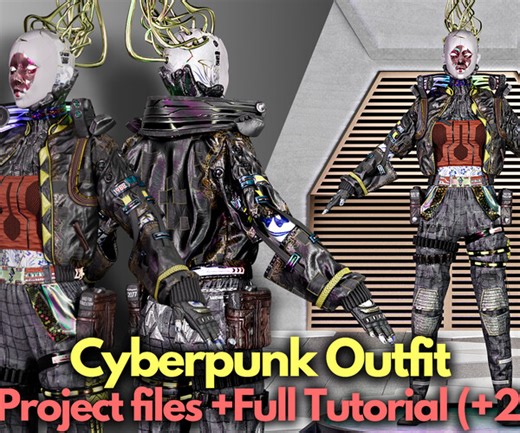 ArtStation - Tutorial:  25 Hours of making cyberpunk No.1   Project files | Tutorials