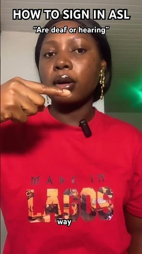 How to sign ‘’ are you deaf or hearing’’ in #asl