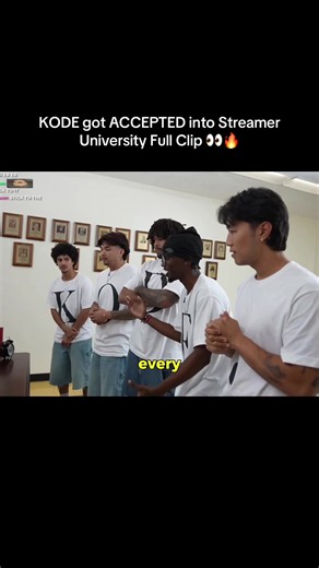 KODE got ACCEPTED into Streamer University Full Clip 👀🔥 #kaicenat #streameruniversity #application #yusuf7n #ashalk