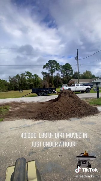 Moving and spreading 18 yards of dirt in just under a hour! #construction ##homemakeover #home #homerenovations #landscaping #mt100 #constructionlife #bobcatequipment #remodeling #gardening #tampa #landscape #mowing #homerenovations #concrete #demolition #homeremodel #newbuild #building #Satisfyingvideos #satisfying