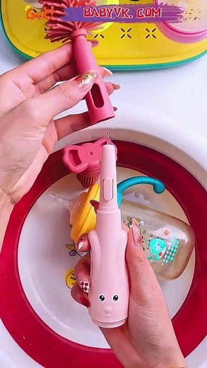 3-in-1 Baby Bottle Brush – All Cleaning Tools in One Easy-to-Carry Brush #BottleBrush