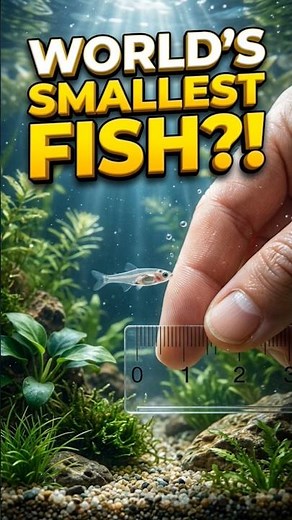 This tiny fish is smaller than your fingertip. Meet the world's smallest fish!
