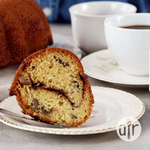 "This went over great at work and everyone loved it! It was quick and easy! My only changes were to make 2 swirls throughout instead of just one. This is a keeper!" Cinnamon Swirl Bundt Coffee Cake: https://trib.al/vDt7HmN | Allrecipes