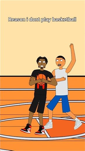 Bad Basketball Depth Perception #basketball #ballislife #funnycartoon #comedycartoon #streetball