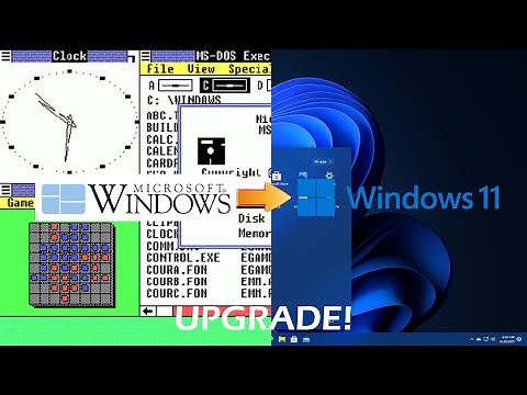 Upgrading From Windows 1.04 to Windows 11 on Virtual Machine! (Time-Lapse)