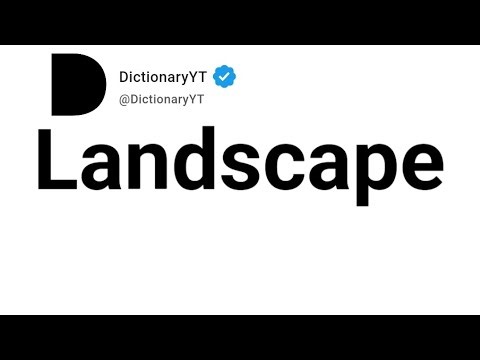 Landscape Antonyms | Opposite Words 