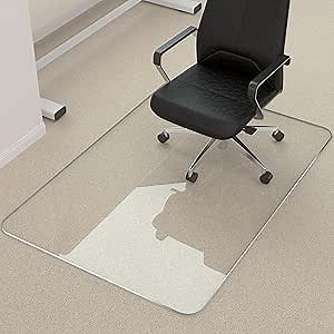 Aothia Office Chair Mat Carpet - Computer Chair Mat For Carpet, Crystal Clear Heavy Duty Hard Chair Mat For Carpet Or Hard Floor, Floor Mat For Office Chair On Carpet For Work, Home, Gaming, 36" X 47"