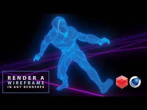 Create a Wireframe Render with Any Render Engine in Cinema 4D