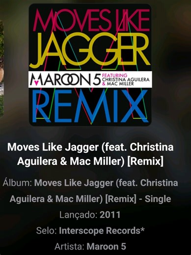 🎙️Maroon 5 * 🎼 Moves Like Jagger (feat. Christina Aguilera & Mac Miller) * #musicas #pop #cofee_songs #maroon5