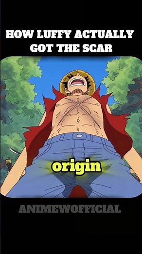 how luffy got the x scar on his chest #onepiece #anime #luffy
