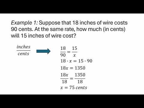 Solving a word problem on proportions using a unit rate