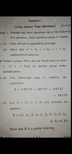 discrete mathematics question paper 3rd semester
