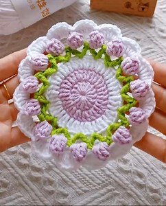 Learn how to crochet a tulip coaster step by step using simple stitches. This beginner-friendly flower coaster is perfect for home decor, gifts, and small business projects. Easy to follow, quick to make, and customizable in any color. #CrochetTutorial #BeginnerCrochet #FlowerCoaster #HandmadeDecor #CrochetBusiness | Knot So Hard