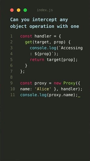 JavaScript Black Magic: JavaScript's Hidden Proxy Trap 🚀 #coding #shorts #javascripttutorial