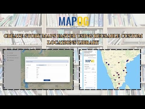 Create Story Maps Faster Using Reusable Custom Location Libraries #story #gis #viral #video #resuse