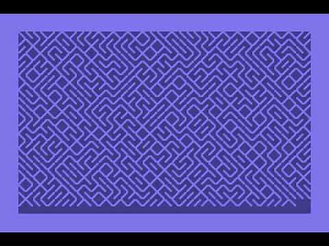 10 PRINT CHR$(205.5+RND(1)); : GOTO 10