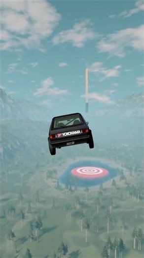 INSANE Downhill Challenge 🚗💥 | Can the Car Reach the Target?BeamNG.drive #1million #beamngdrive