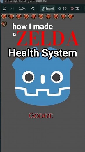 I created a Zelda-Style Heart System in Godot for my Indie Game | #IndieDev #DevLog #Godot