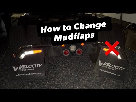 How to Change Mudflaps & Hangers on Any Semi Truck