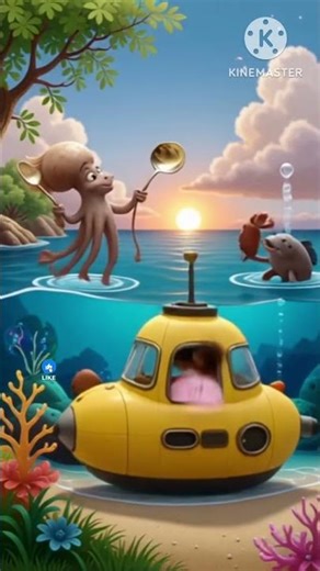 🌊 Underwater Funny Adventure | Little Girl, Boy, Fish & Octopus Dance Show 🐙🐠#funny